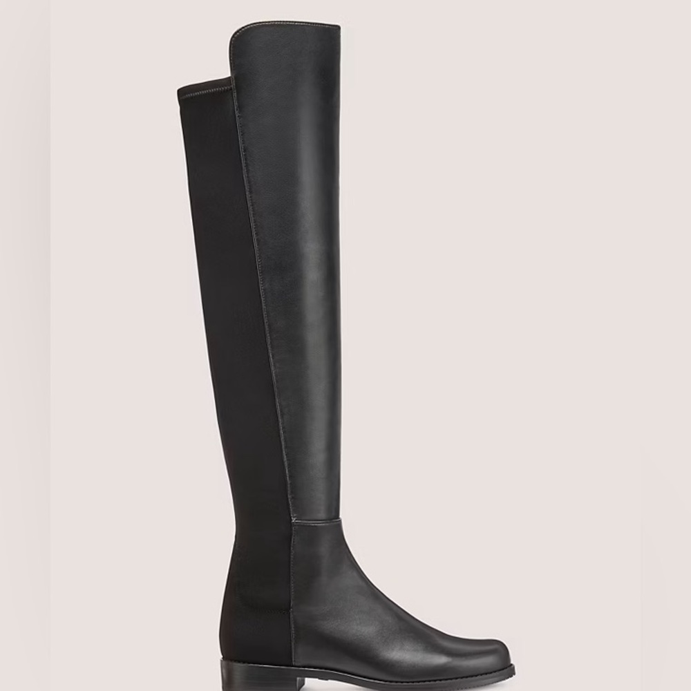Stuart Weitzman 50/50 Black Over-the-Knee Boots
